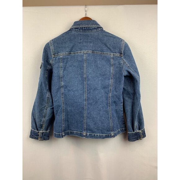 Jones New York Sport Stretch Denim Jacket S - Picture 2 of 6